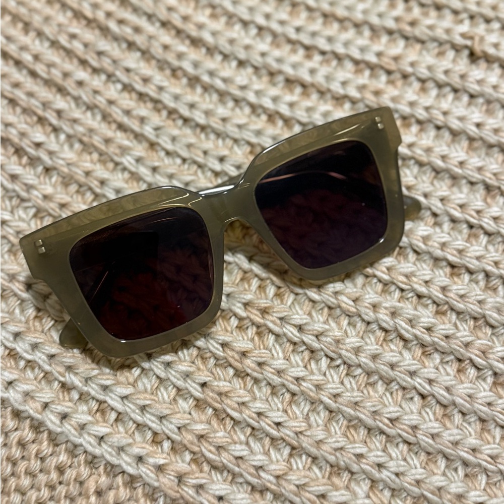 J. Crew Olive Green Square Sunglasses